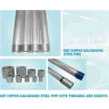 Galvanized steel pipe threaded with socket